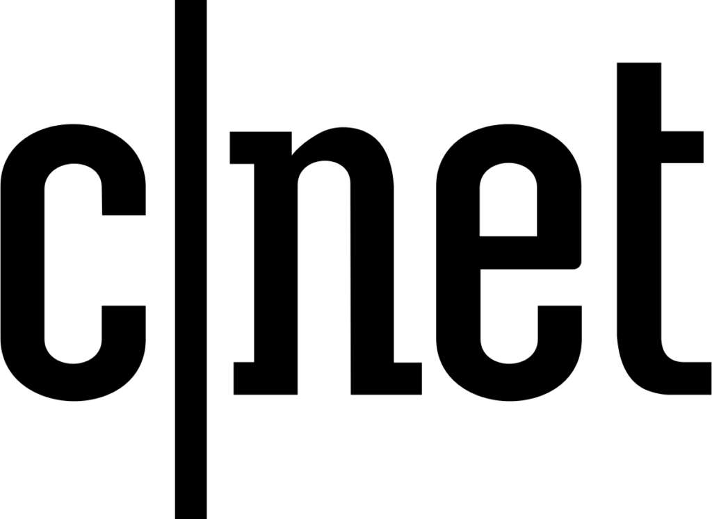 Cnet logo on a white background showcasing Prospectful.ai integration.